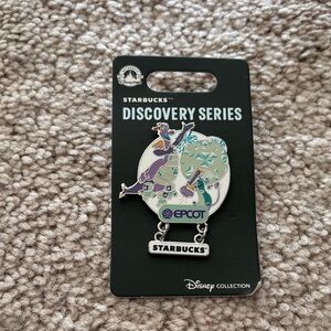 Starbucks Discovery Series EPCOT Pin with Purple and Teal Design